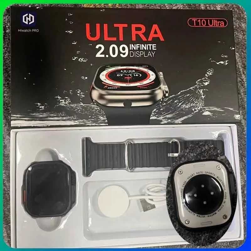 Smartwatch T10 Ultra [Preto / Cinzento / Laranja]