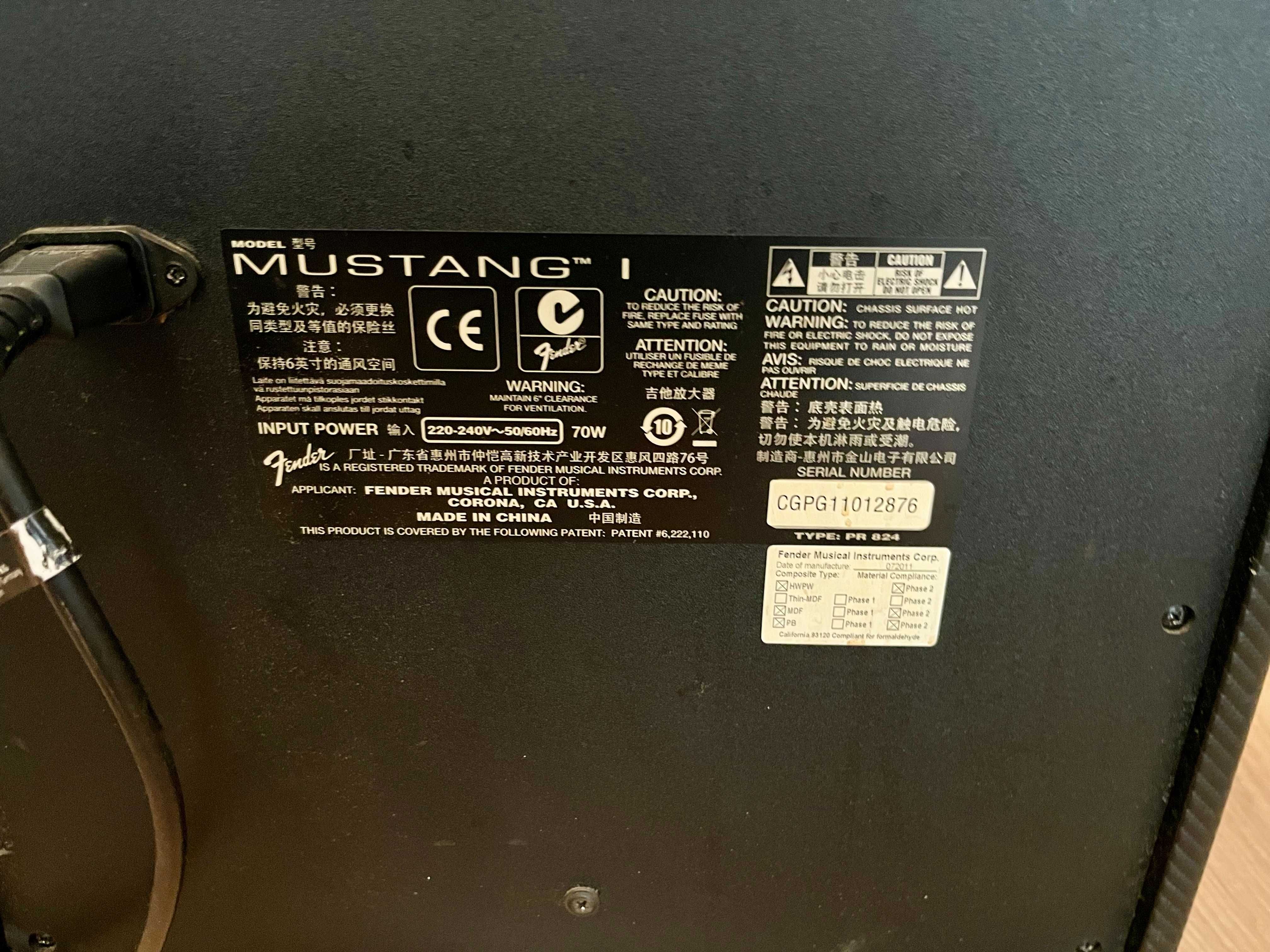 Wzmacniacz do gitary elektrycznej Fender Mustang I