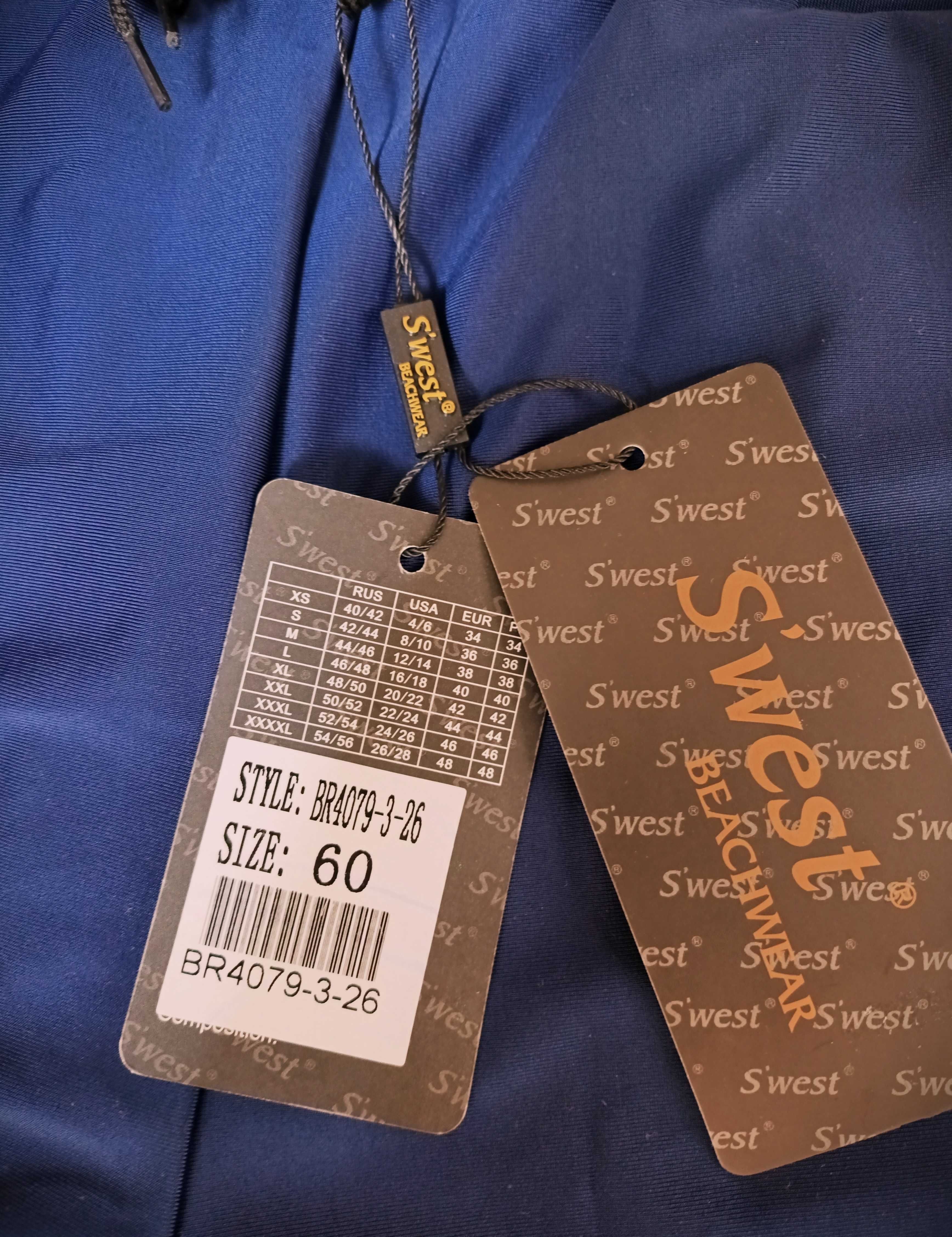 S'west - męskie kąpielówki, spodenki plażowe - XL/XXL/60