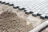 Podsypka cementowa suchy chudy betonowa polbruk kostka beton krawężnik