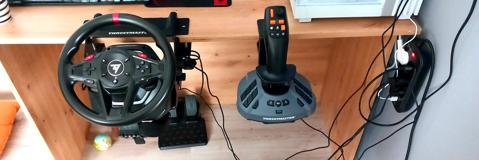 Kierownica thrustmaster t128 + farm stick