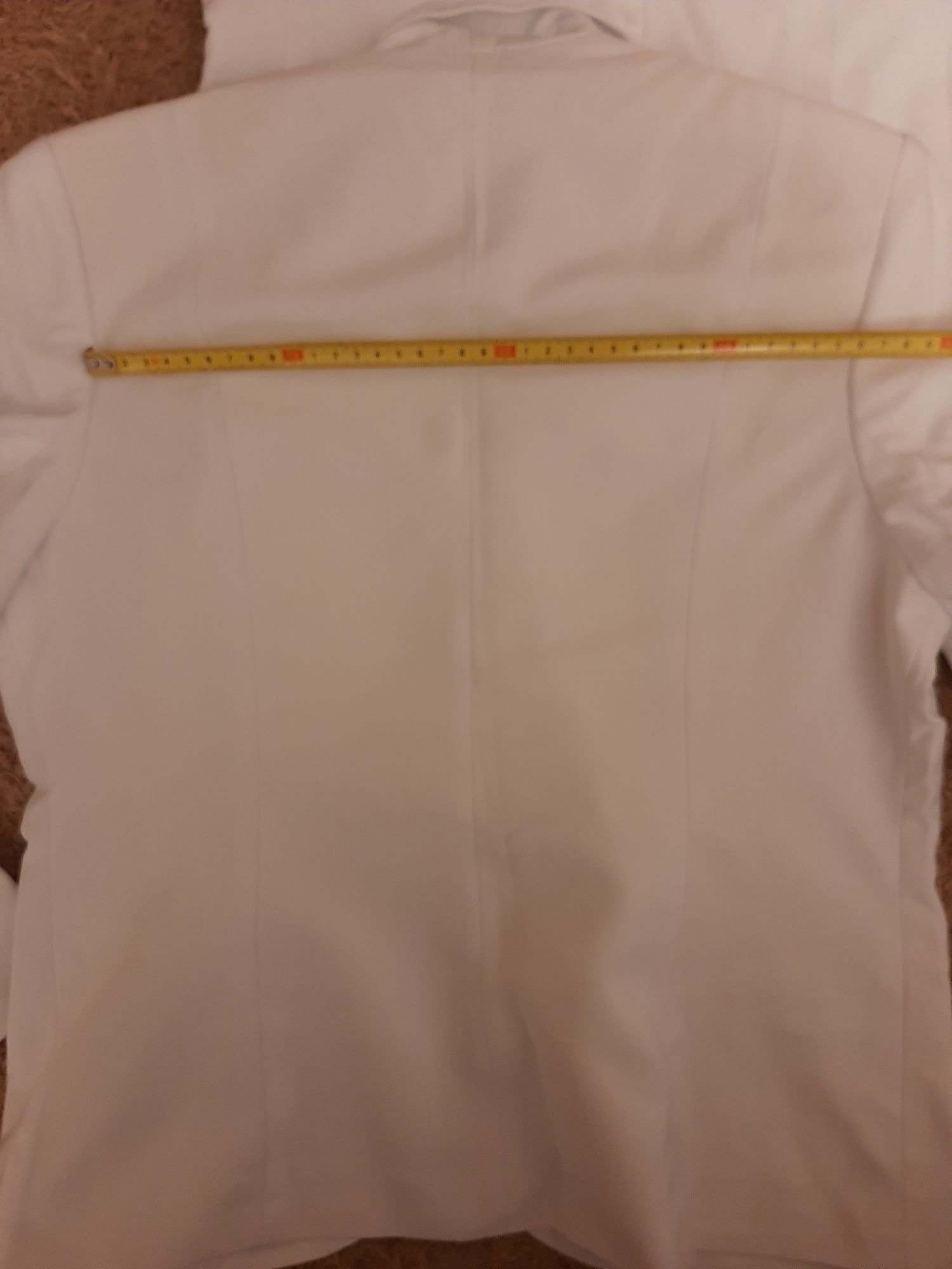 Conjunto branco cerimónia:calças,top,saia,casaco