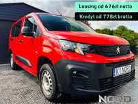 Peugeot Partner 1.5 4x4 Long Asphalt  *Bezwypadkowy, FV23%, 4x4, Long asphalt, gwarancja 12m gethelp,okazja!