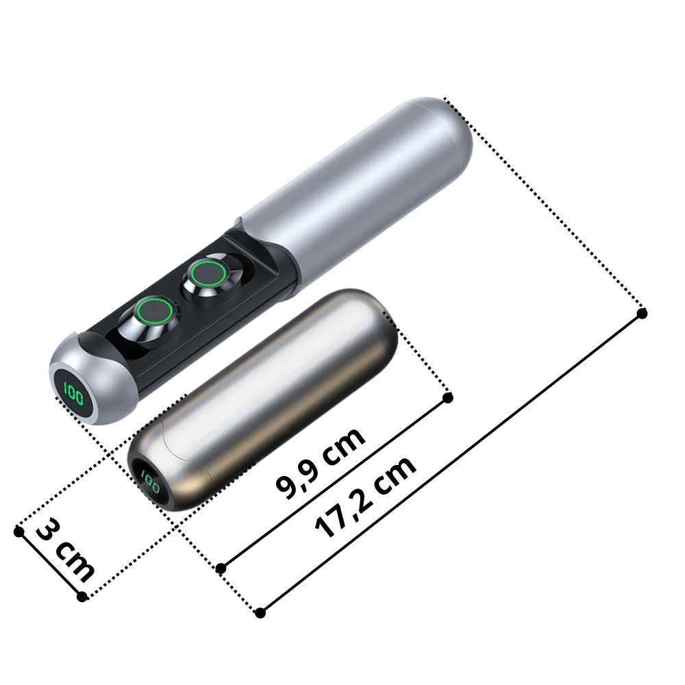 Słuchawki Bezprzewodowe Bluetooth 5.3 Douszne Z Mikrofonem TWS