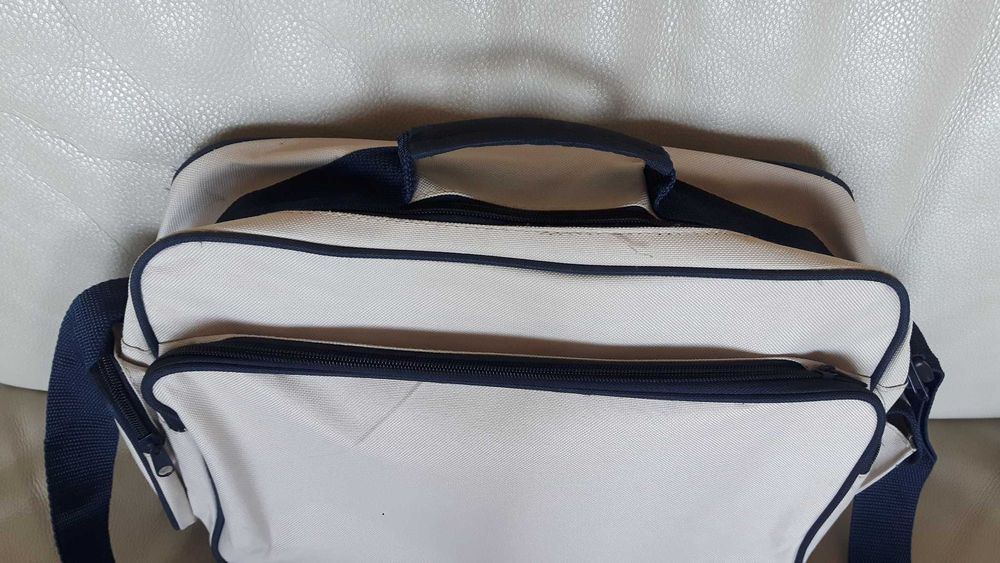 Bolsa de tiracolo nova cru / azul escuro