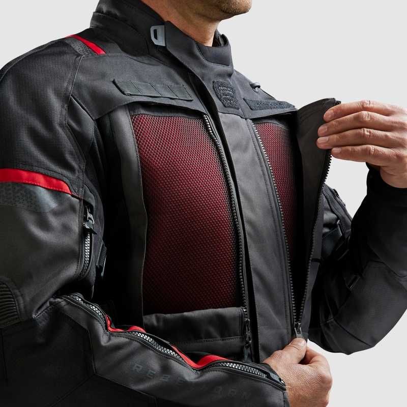 Kurtka motocyklowa Rebelhorn Cubby V Black/red - Motorbiker PROMOCJA