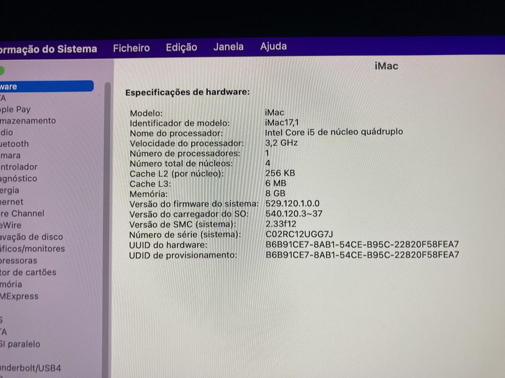 Imac 27” 5K i5 1TB 2015