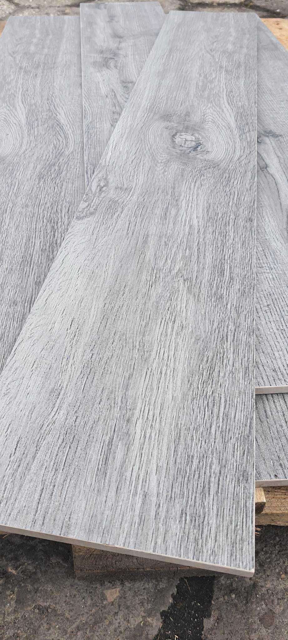 Płytki Podłogowe Ścienne Gres Drewno Bosque Grey 20x120 gat.1/2 Szary