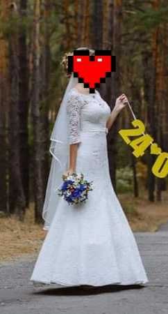 Свадебное платье 40-42 размер,недорого
