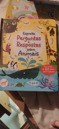 Livro infantil/juvenil Perguntas e respostas sobre animais