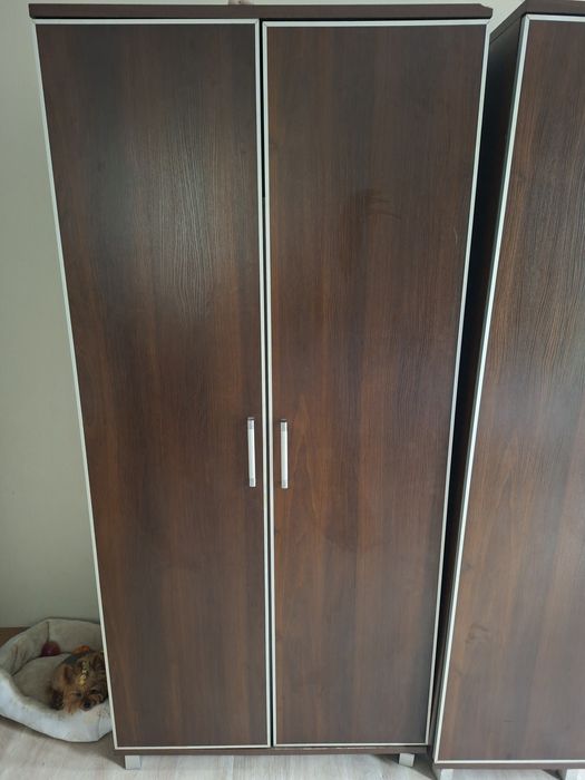 Zestaw mebli Bodzio – szafa, słupek, komoda, półka i szafka rtf