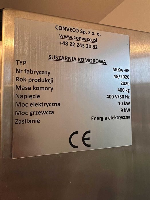 Suszarnia komorowa konwekcyjna tacowa CONVECO