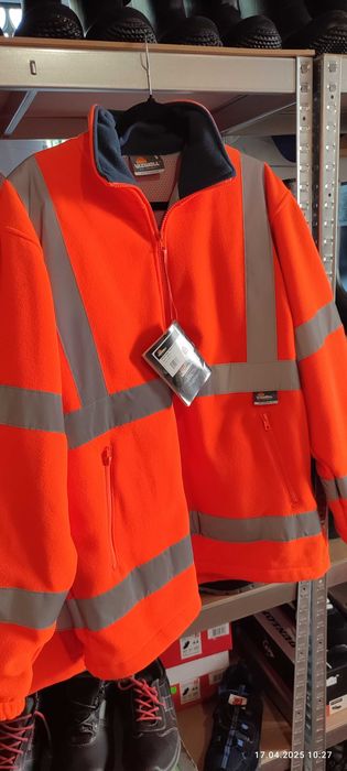 Kurtka polarowa ostrzegawcza VIZWELL XL – pomarańczowa, odblaskowa