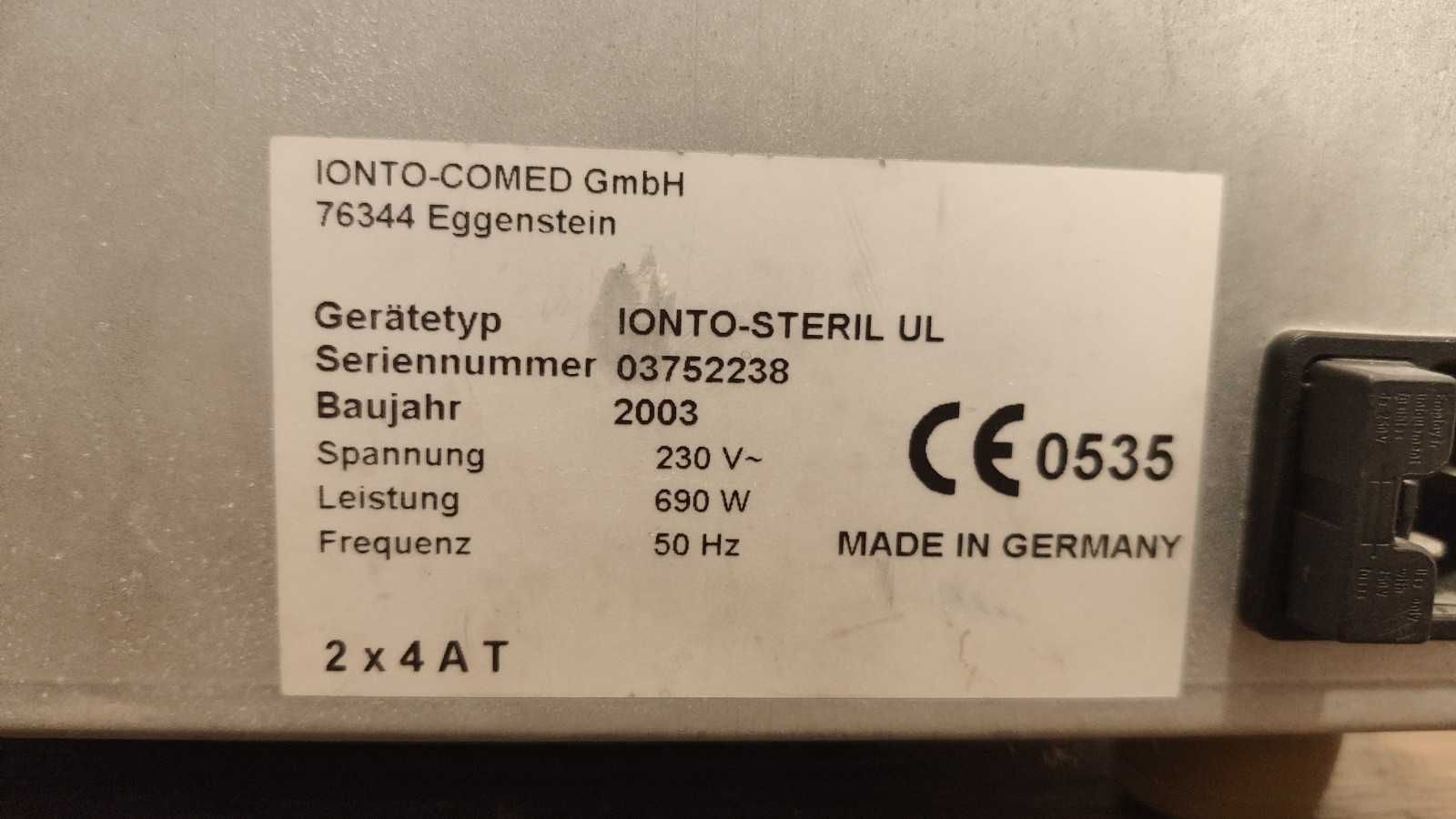 Sterylizator na suche powietrze IONTO-STERIL UL MELAG stan 6+