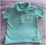 Bluzka polo z krótkim rękawem F&F 74-80 roz. 9-12 m.