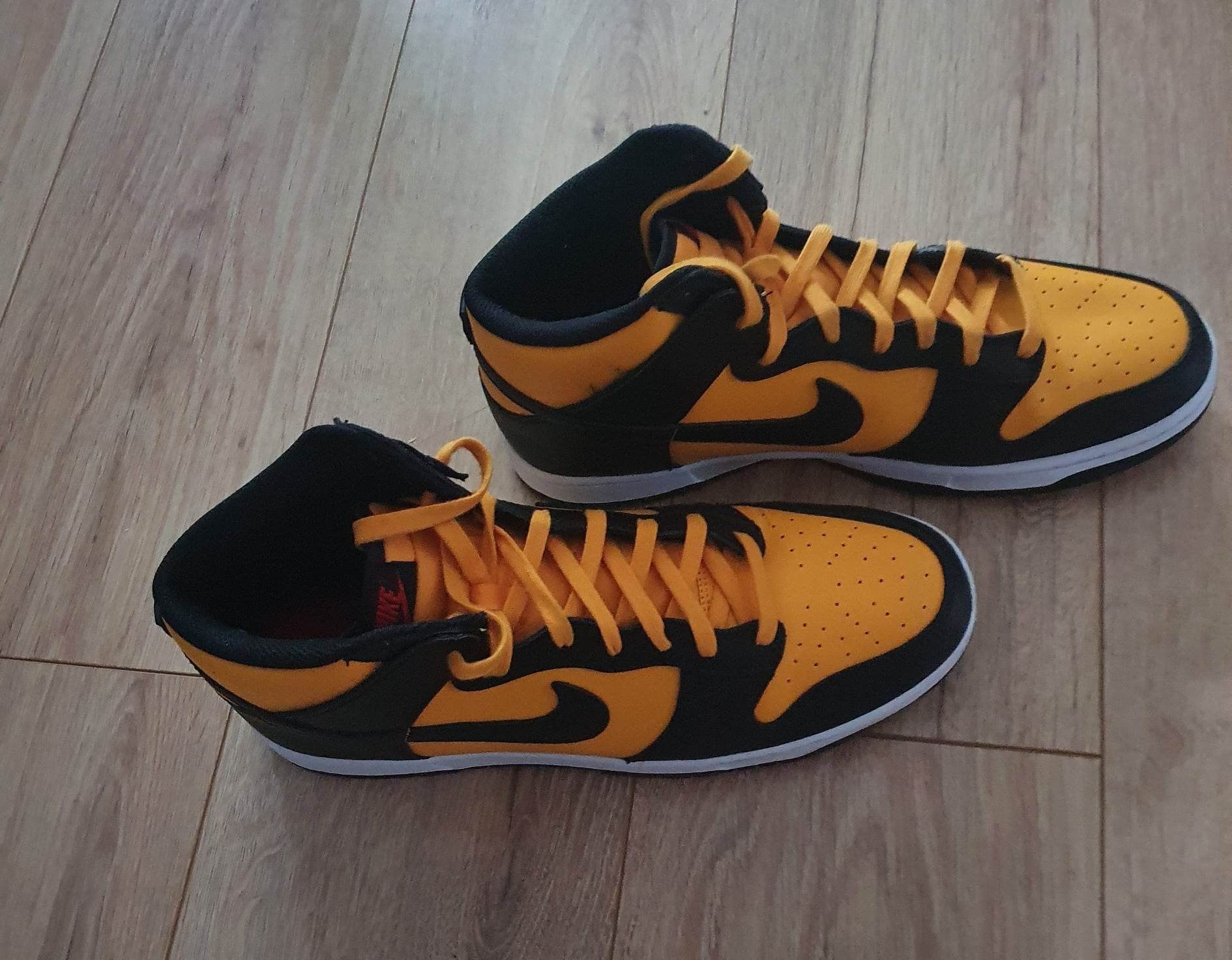 Nike dunk high retro yellow/black