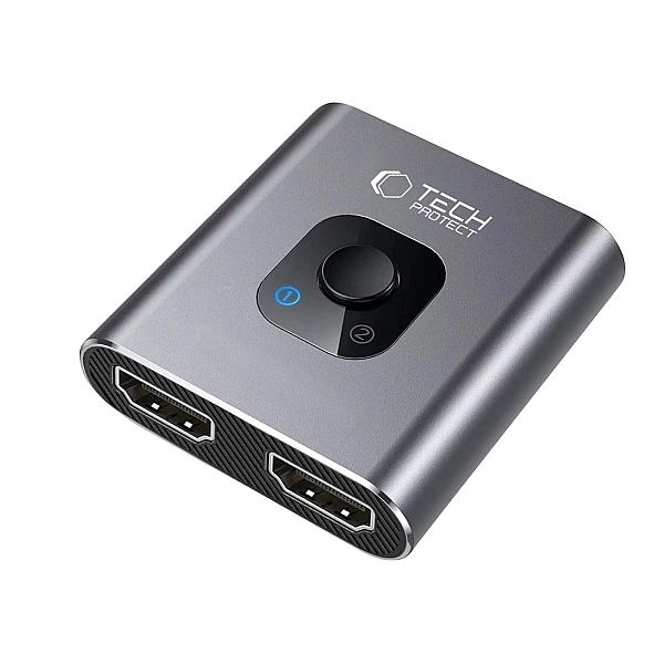 Adapter Tech-Protect HB07 HUB Adapter 2w1 HDMI 4K 60HZ - szary