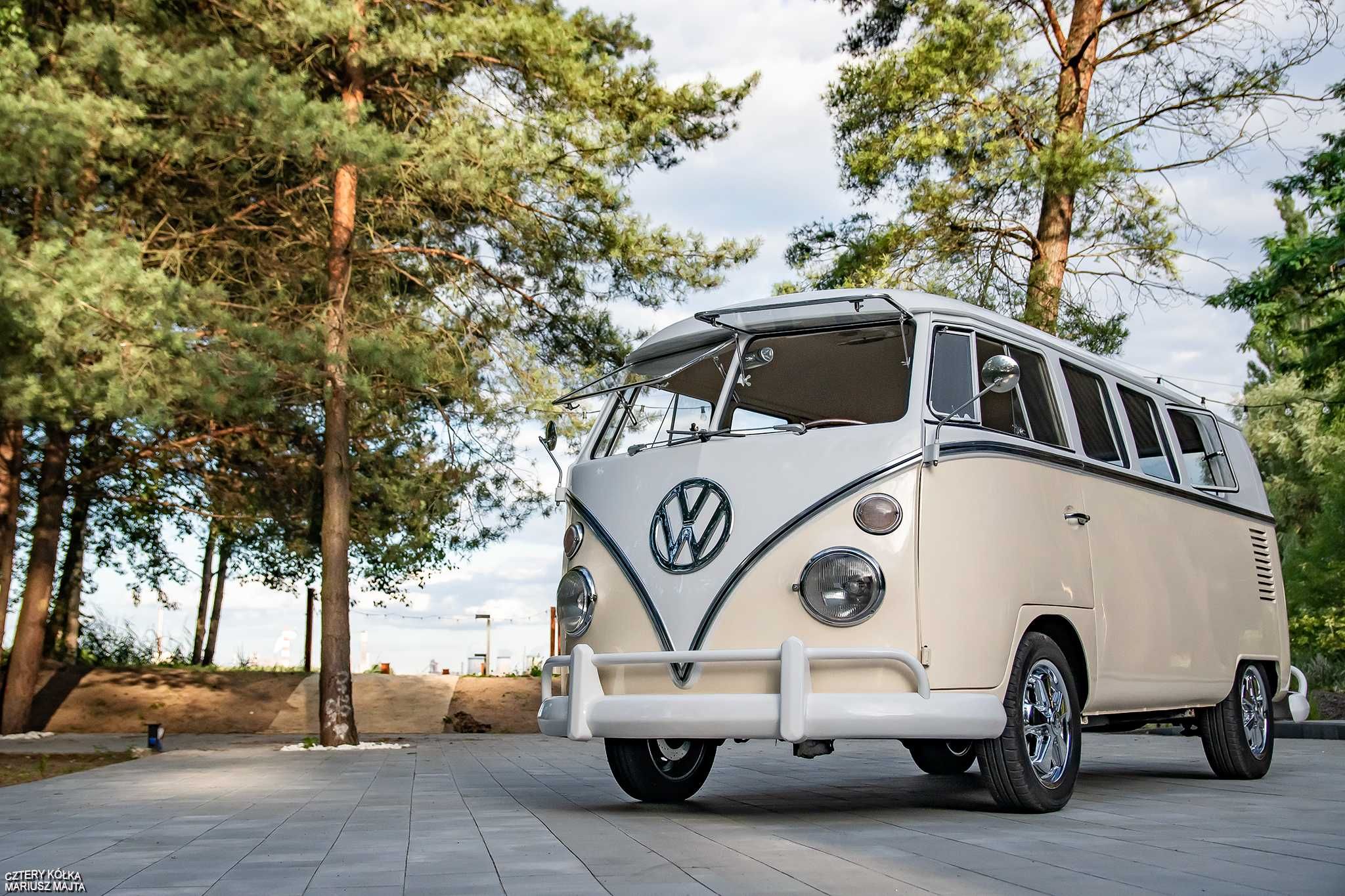 VW T1 Bulik Ogórek bus auto do ślubu klasyk na wesele reklama boho