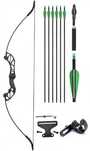 Arco recurvo 40lbs +06 Flechas (Kit completo)