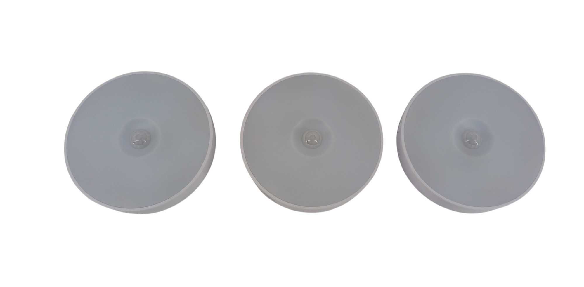 Zestaw 3 Lampek Nocnych LED z Czujnikiem RUCHU GD-LED1W