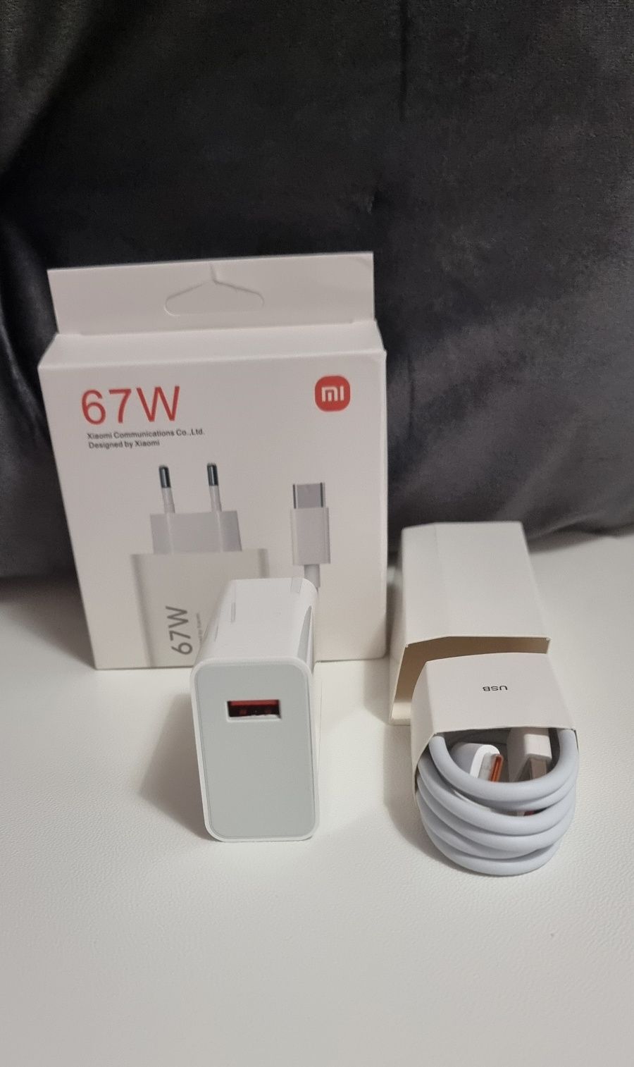 Oryginalna ładowarka Xiaomi 67w  kabel usb-c w zestawie