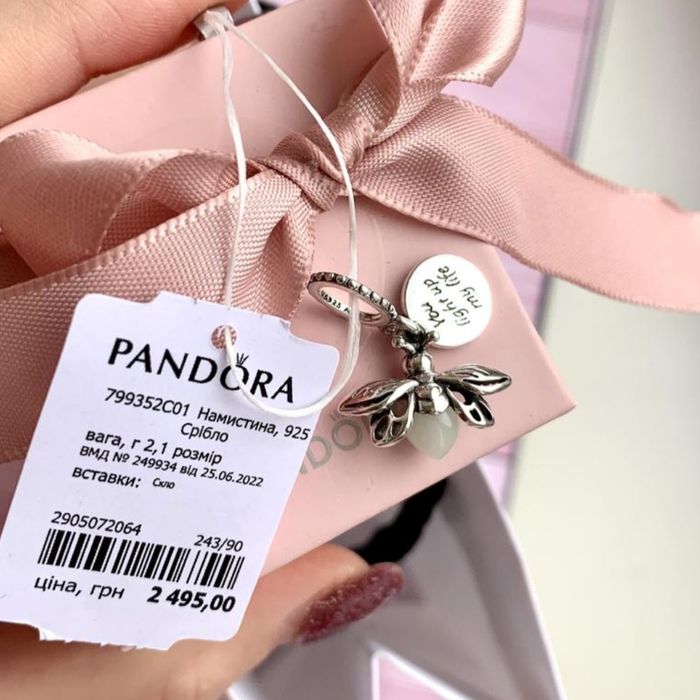 Намистина Пандора шарм pandora оригінал нова прикраса