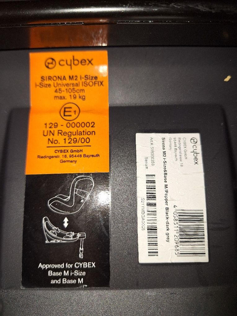 Cybex Sirona M2 isofix fotelik + baza