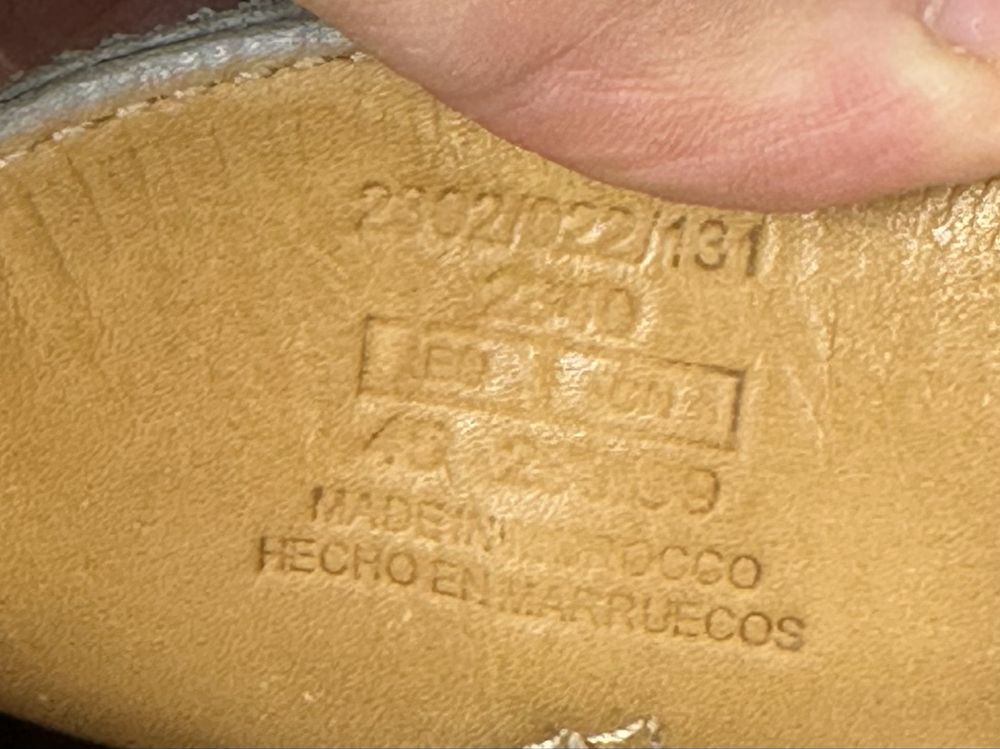 Чоловічі шкіряні топсайдери  Massimo Dutti 45p
