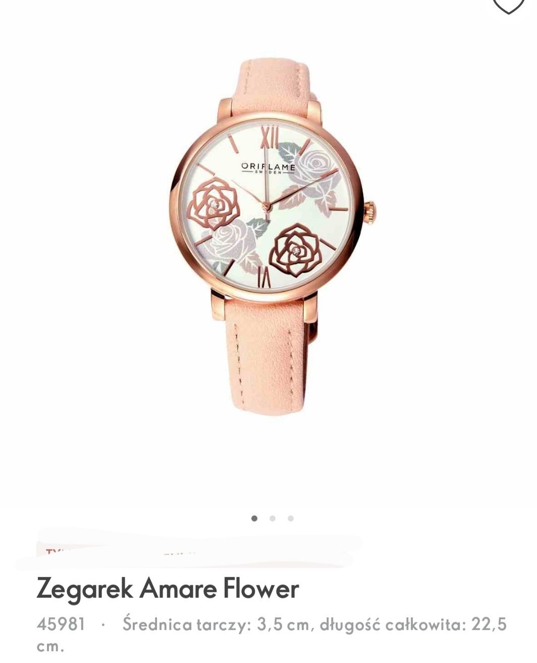 Zegarek damski amare Flower Oriflame