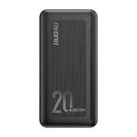 Dudao powerbank 20000 mAh PD 20W QC 3.0 2x USB / USB Typ C czarny