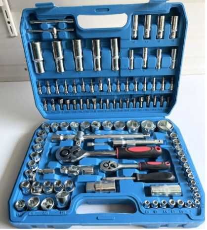 Набір інструментів zhongxin 108 шт — сталь, тріскачки 1/4", 3/8", 1/2"