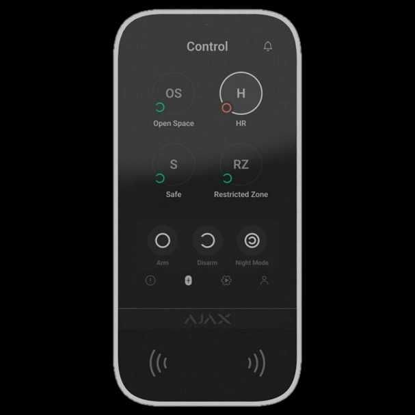 Ajax KeyPad TouchScreen Jeweller Беспроводная клавиатура
