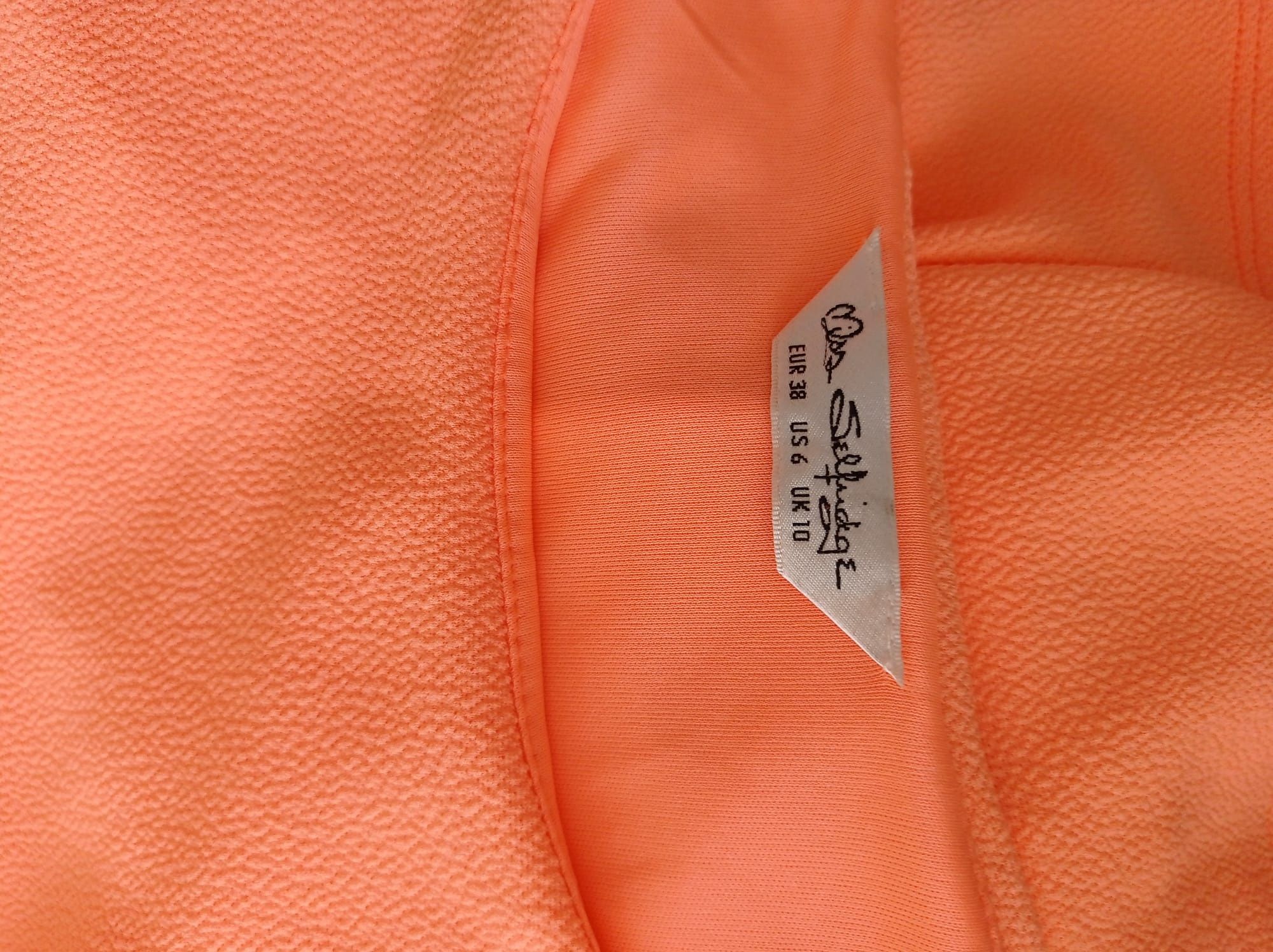 Miss Selfridge sukienka pomarańczowa  38