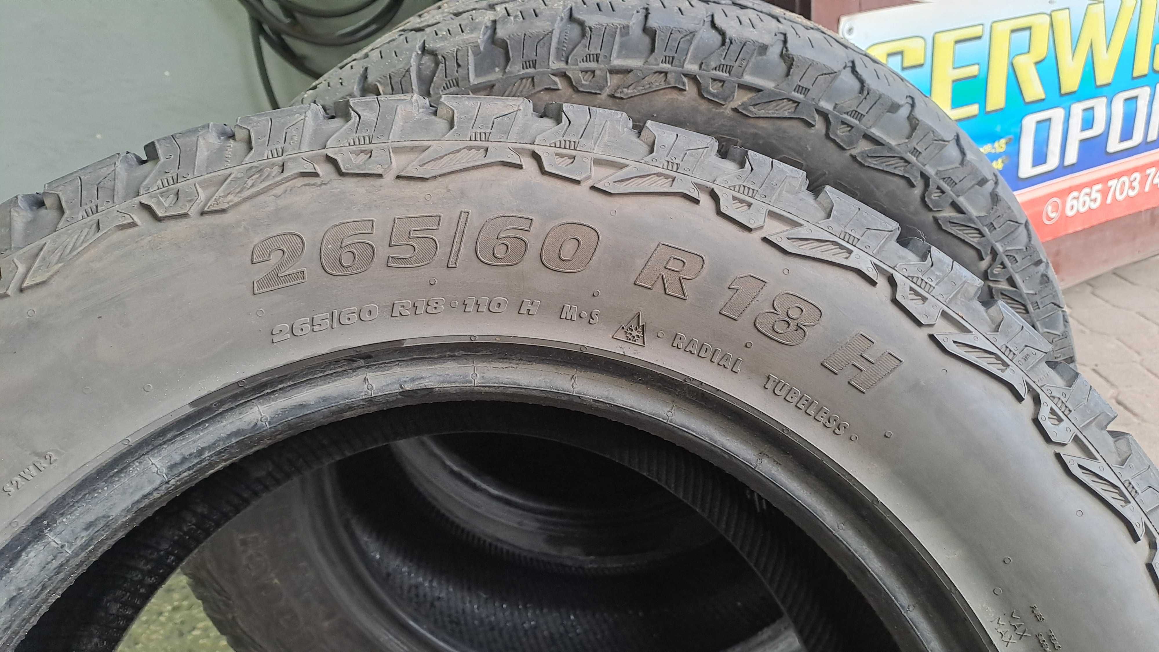 265/60r18 matador a/t opony uzywane terenowe