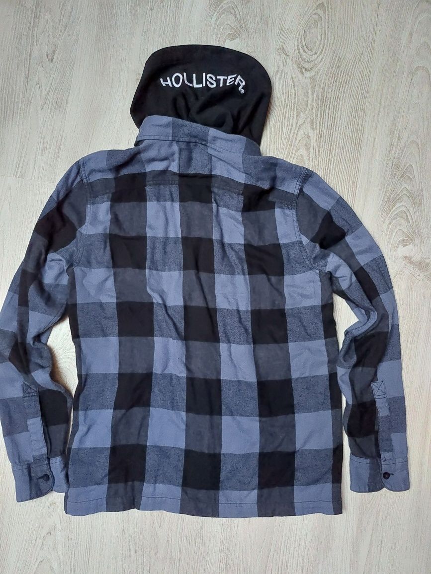 Koszula męska w kratę 100% bawełny Hollister