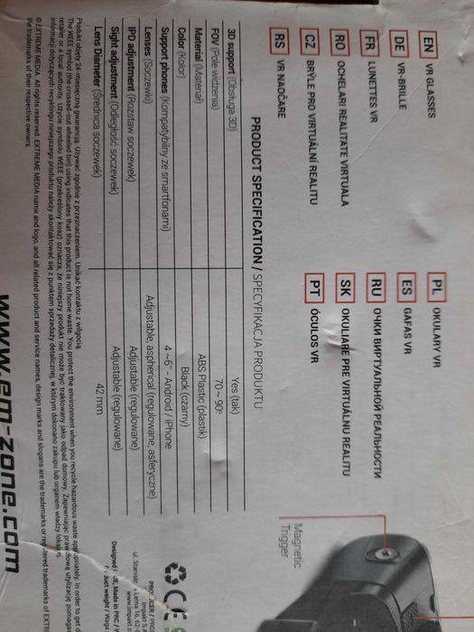 Okulary VR Extreme Media