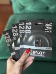Karty Lexar 128gb silver - 4 sztuki - oryginalne nowe