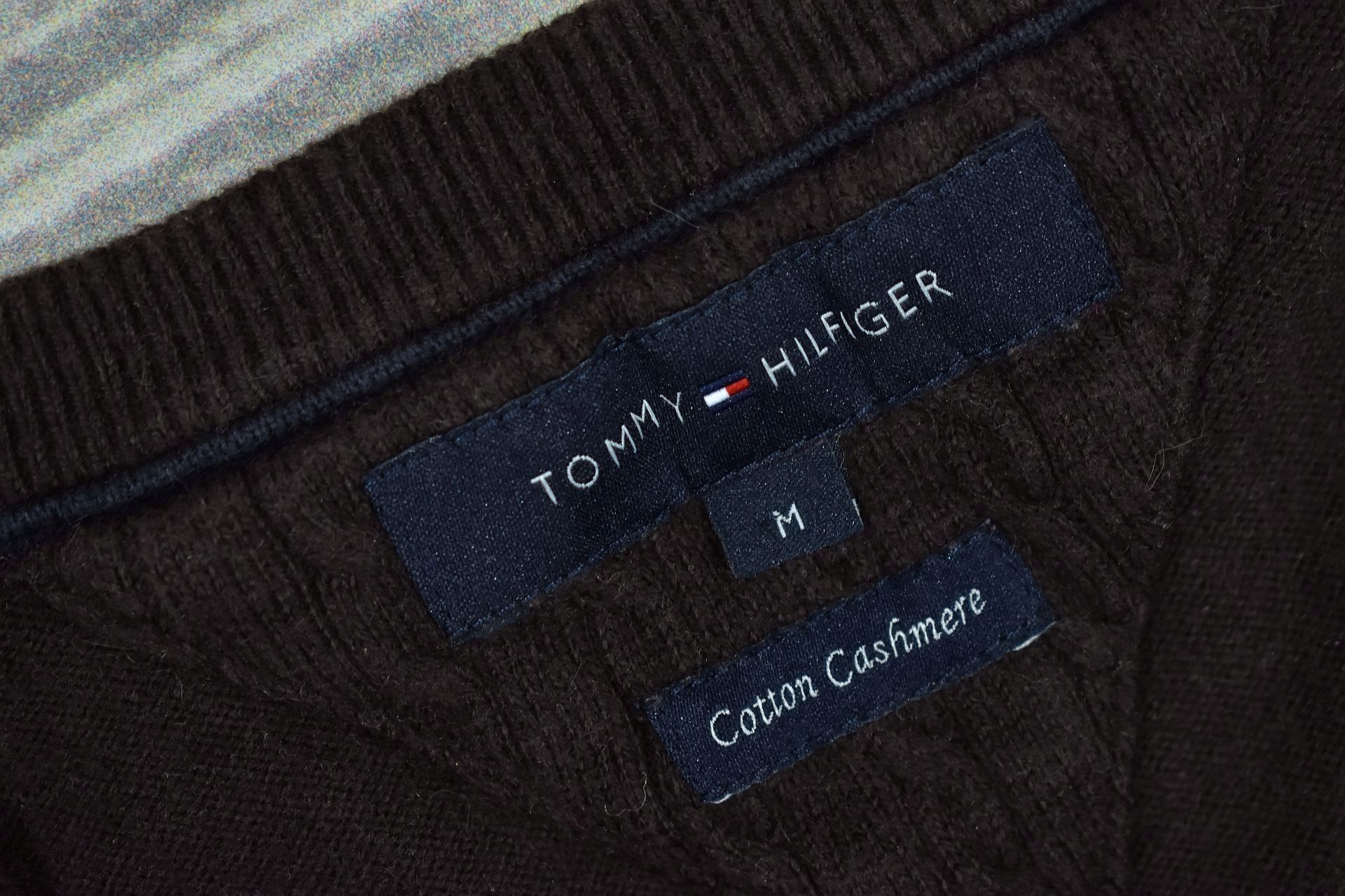 TOMMY HILFIGER Cotton Cashmere Sweter Męski / M