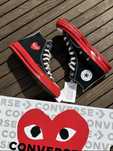Оригінальні кеди Converse x Comme Des Garçons Play Chuck 70 Black Red