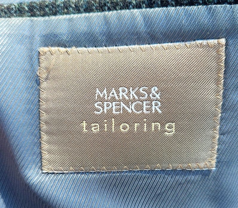 Marynarka Marks & Spencer rozmiar 52 XL slim fit szara premium design