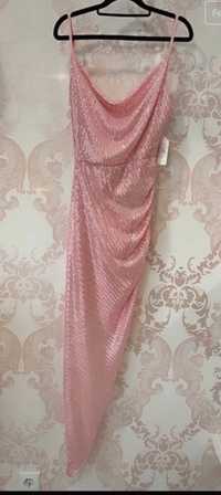 Vestido lantejoulas rosa