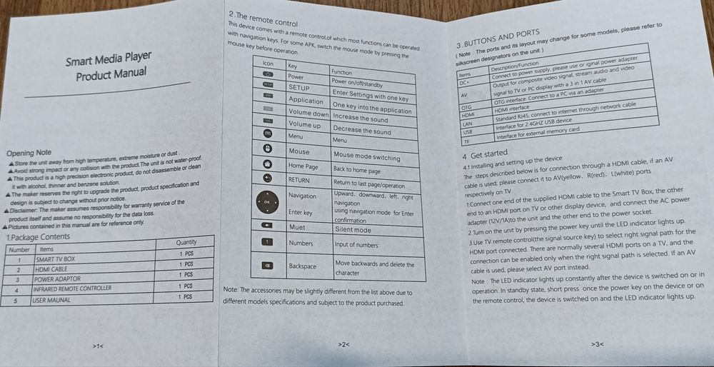 ТВ приставка Android TV box D905