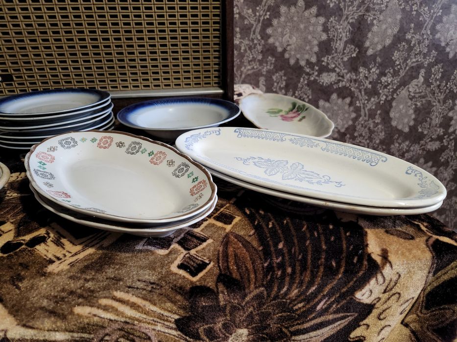 Тарелки СССР, тарілки СРСР, тарелка 1,2,3 сорт селедочница, бульонница