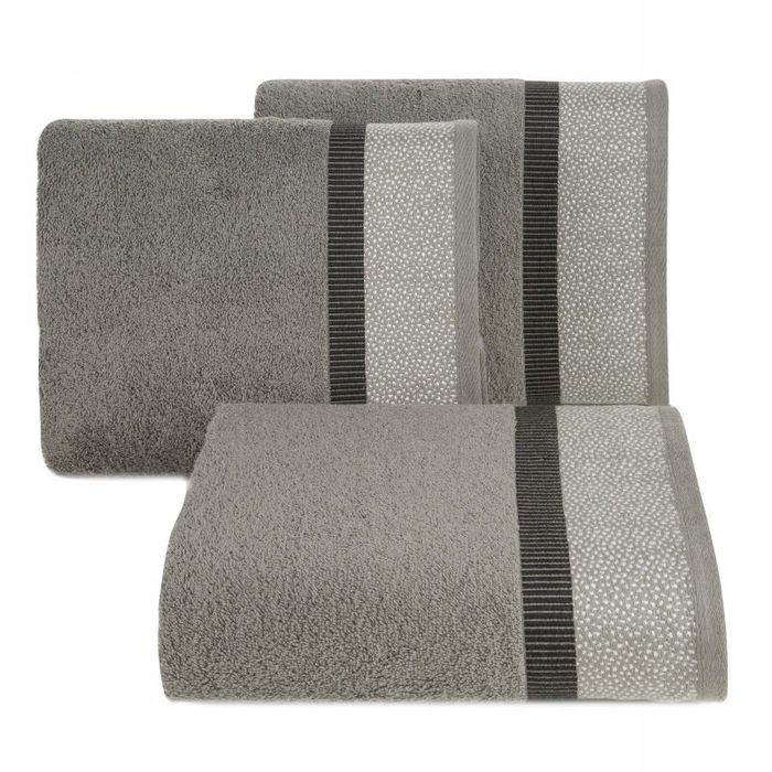 Ręcznik 50x90 Bawełniany Kąpielowy 485g/m2 Marit 04 Grafit