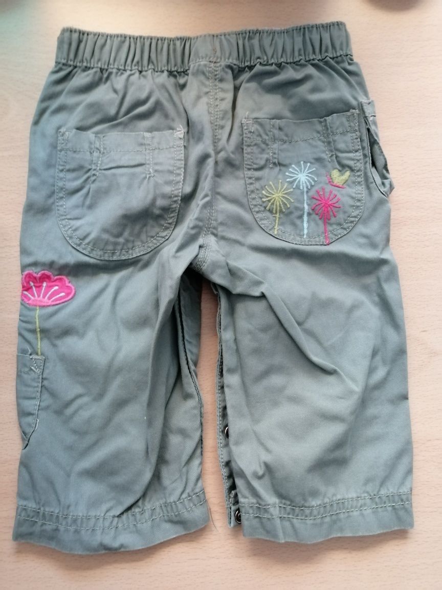 Calça DPAM verde/cinza 6 meses