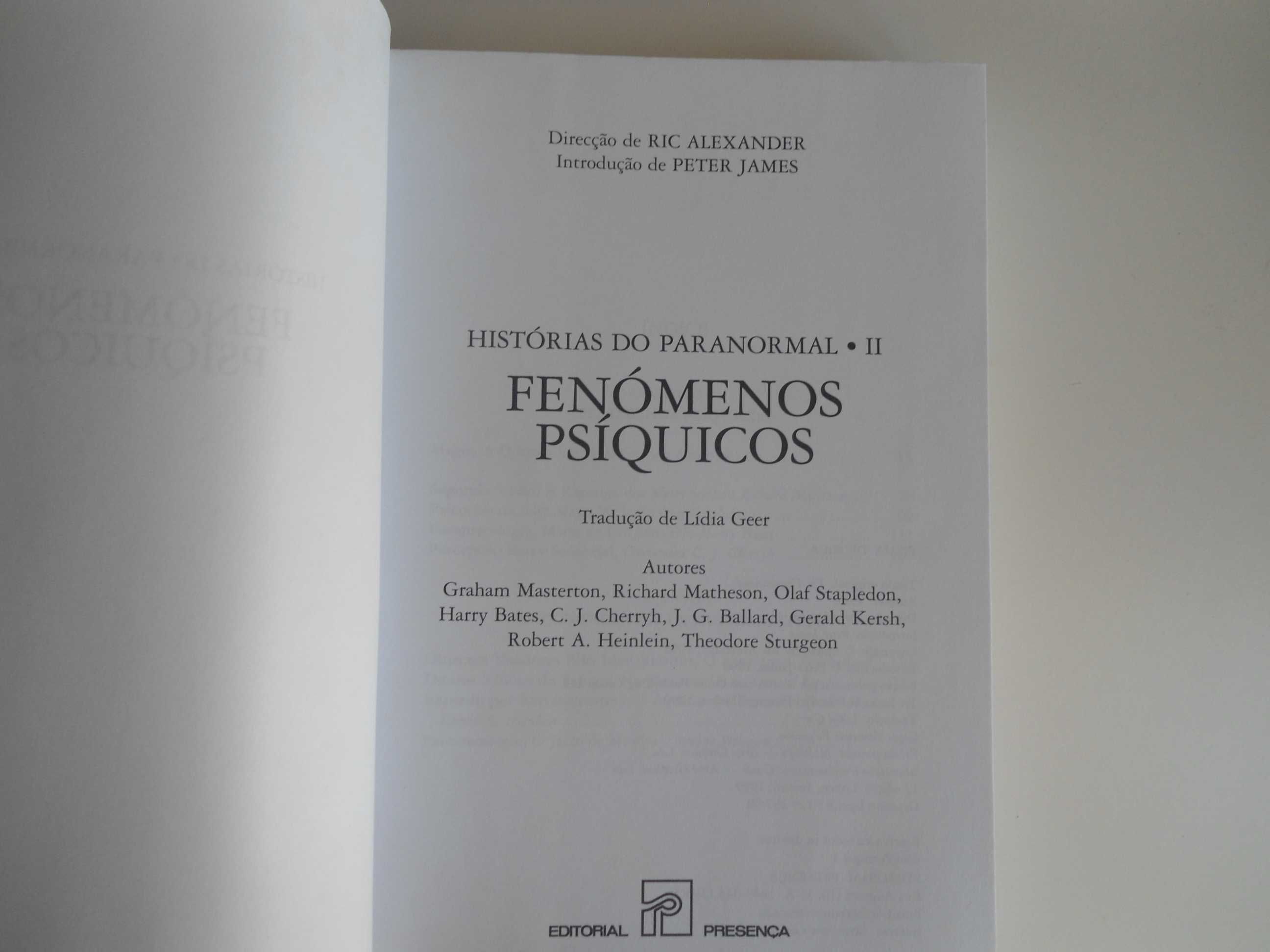 Histórias do Paranormal I e II  - vários autores