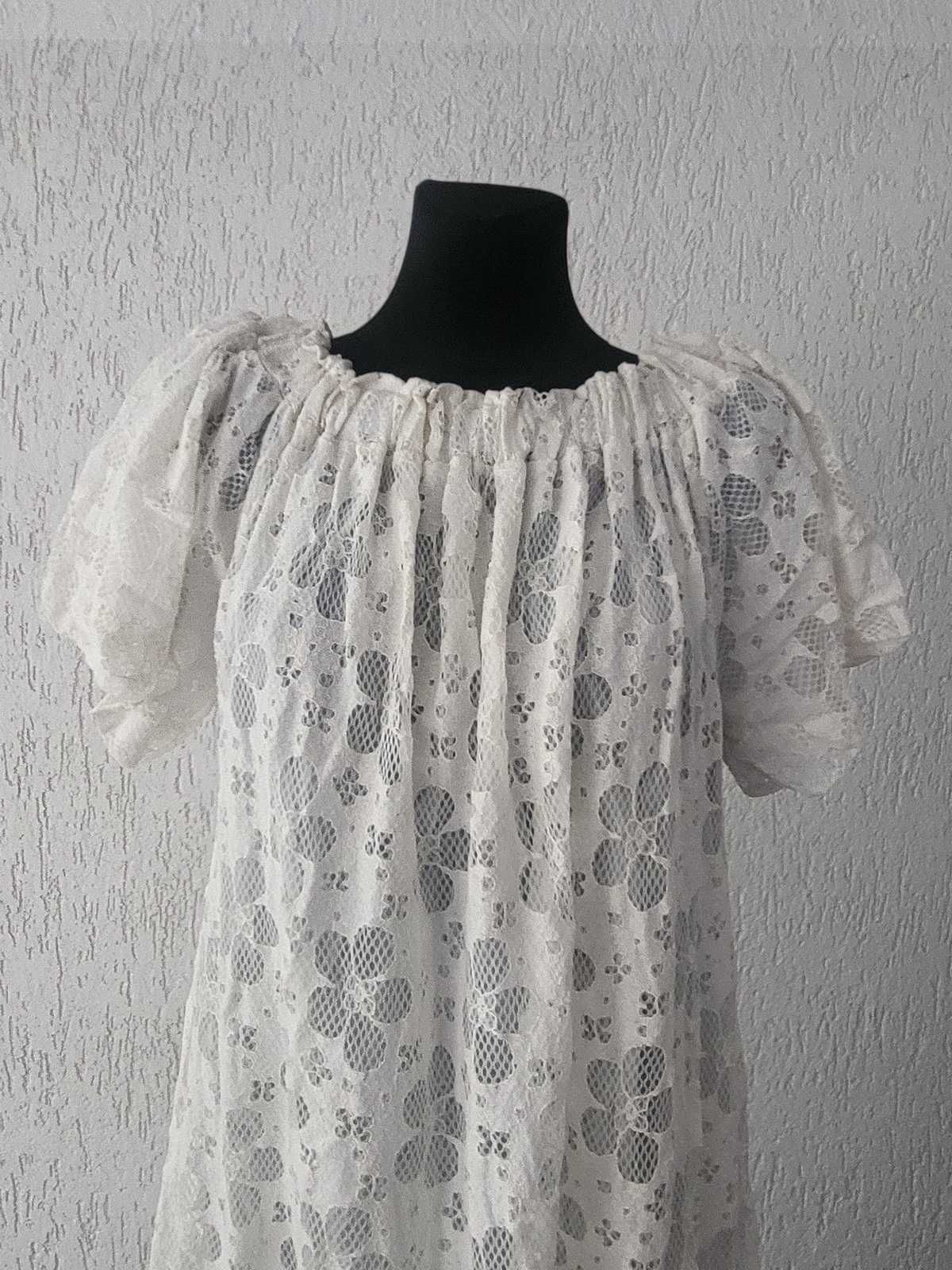 Boho sukienka śmietanka 48  50