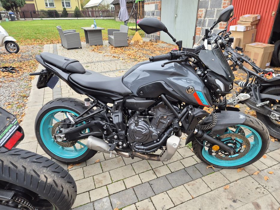 Yamaha MT-07 cyklop 21- silnik swap jak nowy części rama bak