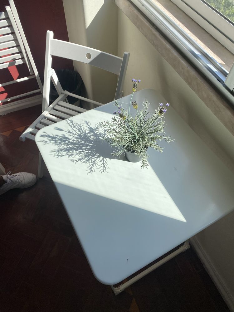 Mesa de jardim com cadeiras