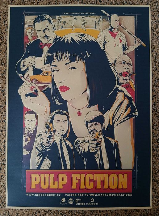 Poster - Pulp Fiction (papel kraft, formato A3)